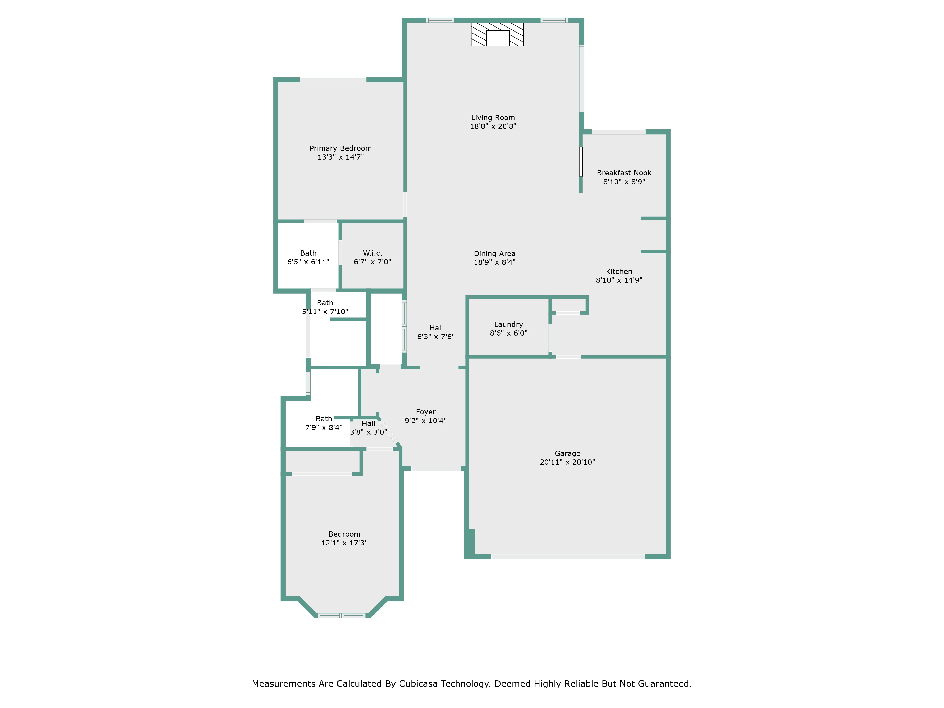 Floor Plan Basic with Dimensions